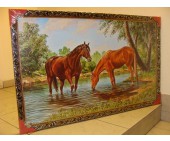 Картины репродукция 60-100 №32 Две лошади