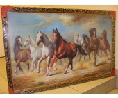 Картина репродукция 60Х100 №84 Бегущие Лошади