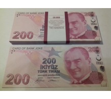 Билеты банка приколов 200 Турецких лир