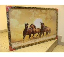 Картина репродукция 60Х100 №121 Бегущие Лошади
