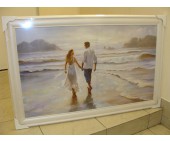 Картина холст (60Х100) №21 Влюбленная пара на берегу