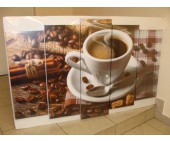 Модульная картина 5 частей 120x80 №217 Чашка Кофе