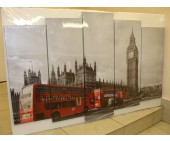 Модульная картина 5 частей 120x80 №236 Big Ben London