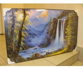 Картина премиум 60Х100 №2 Медведи  водопад